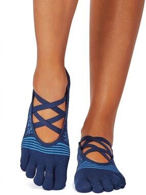 Toesox Elle Tec Full Toe Grip Socks Small